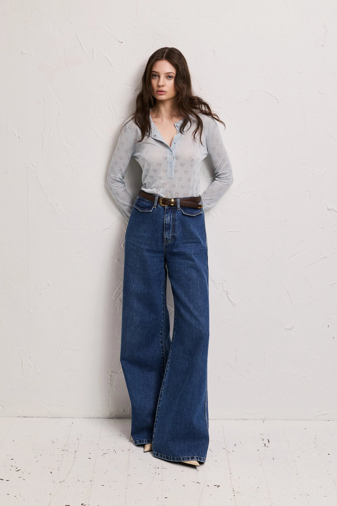 Cove Pointelle Light Blue