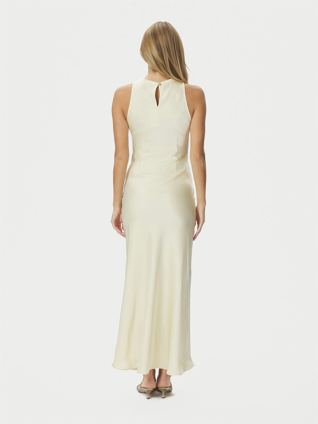 Celinie Heavy Sateen Dress Light Yellow