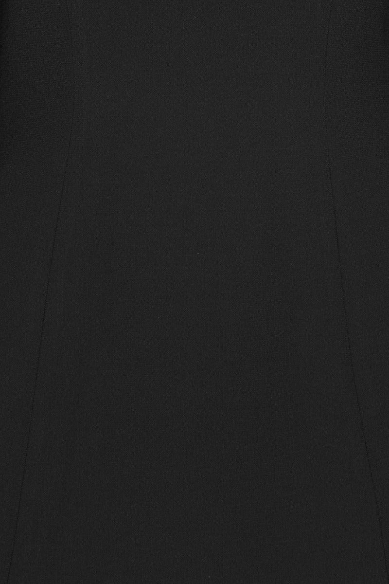 Suiting Flared Mini Dress Black
