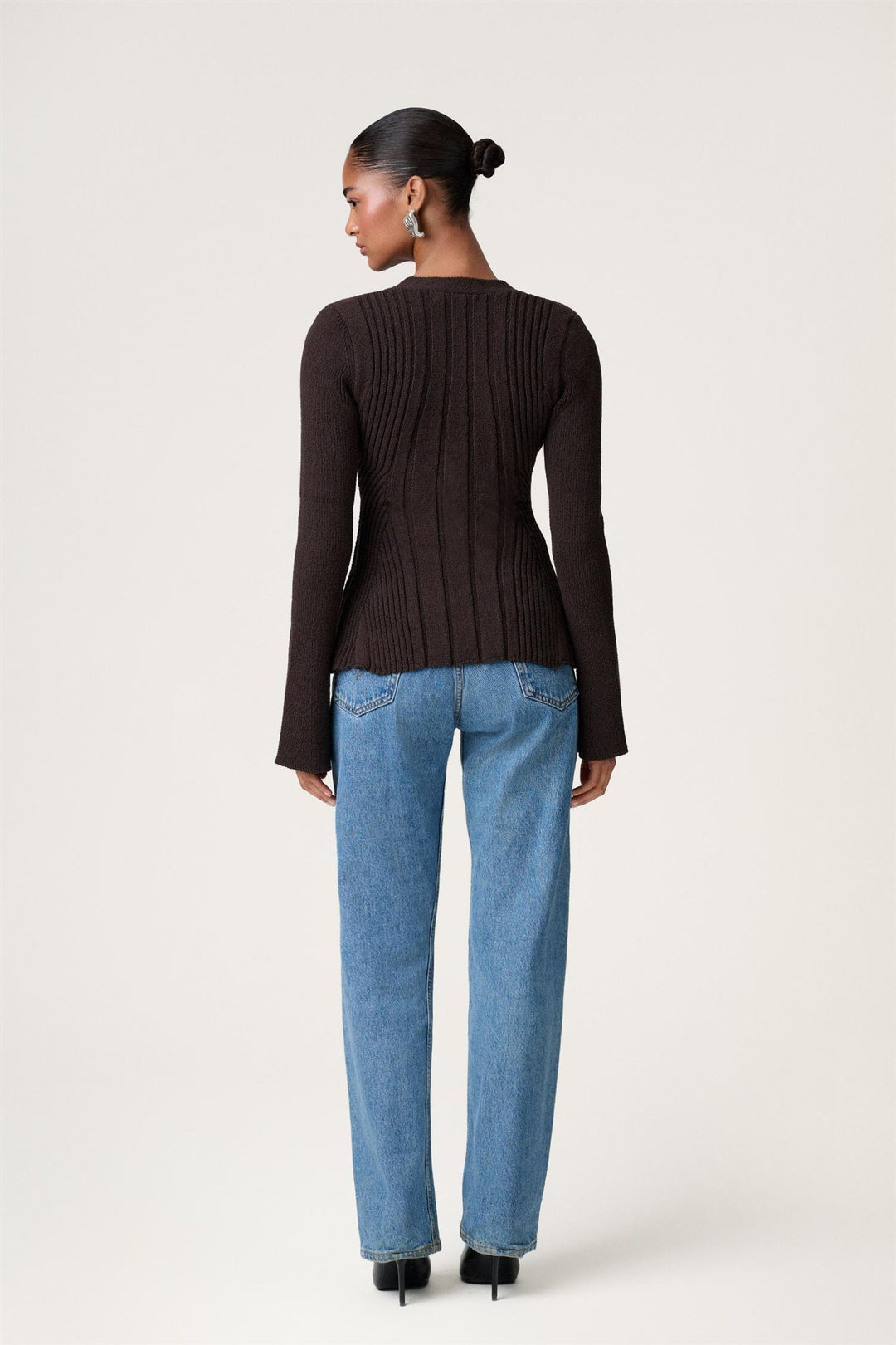 Lugo Cardigan Dark Brown