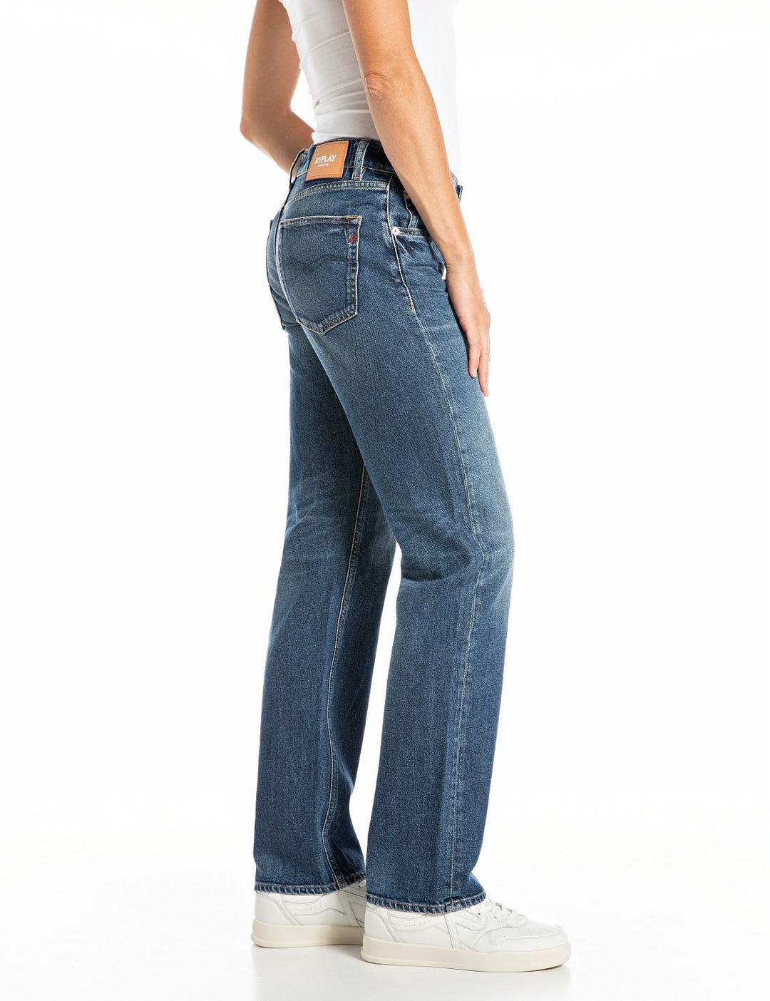 Akeme Pants Mid Blue
