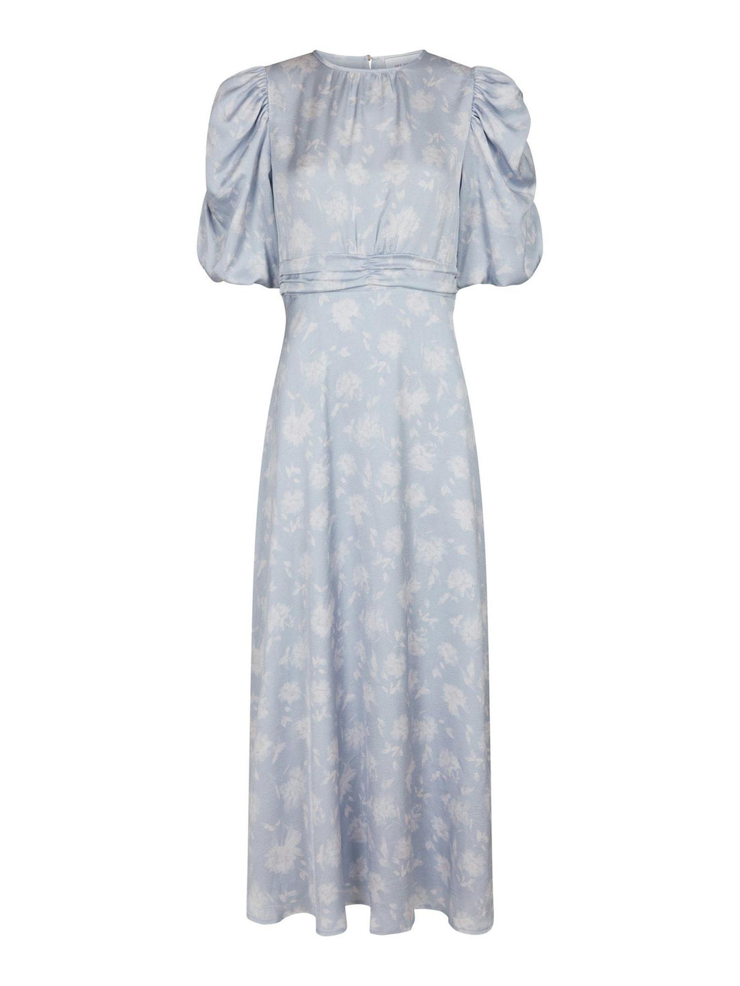 Kikka Faded Flower Dress Light Blue