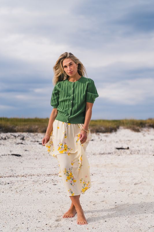 Guru 2/4 Cardigan English Ivy