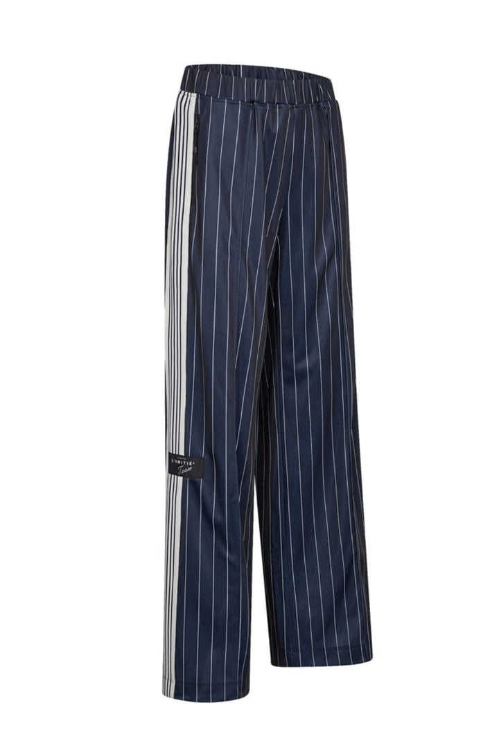 Baggy Pin Stripe Track Pants Navy