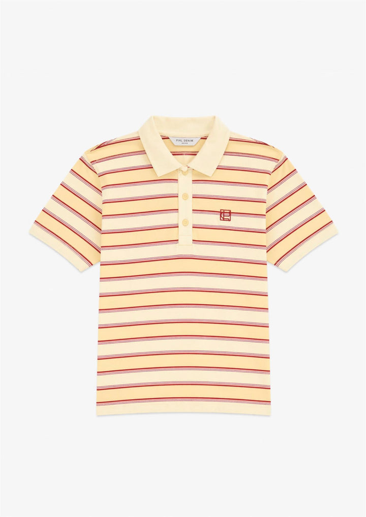 Evelyn Polo Tee Sunny Stripe