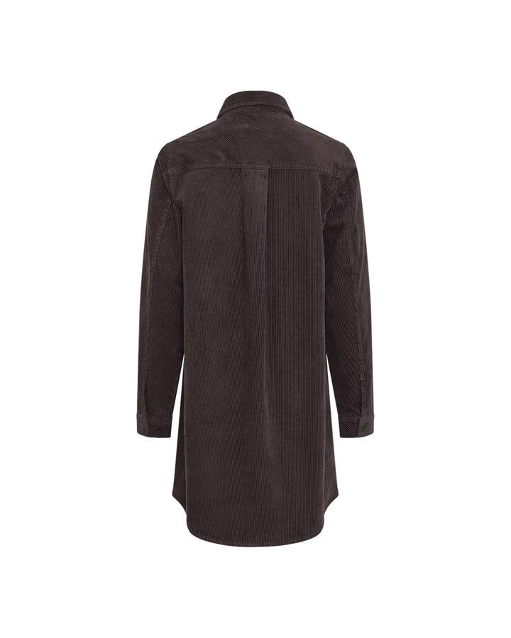 Ella Short Shirt Dress Black Coffee