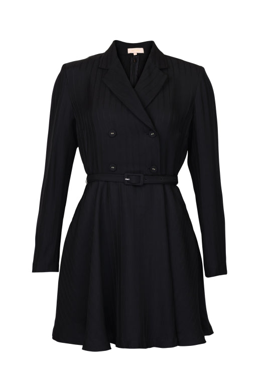 Tailored Mini Dress Black