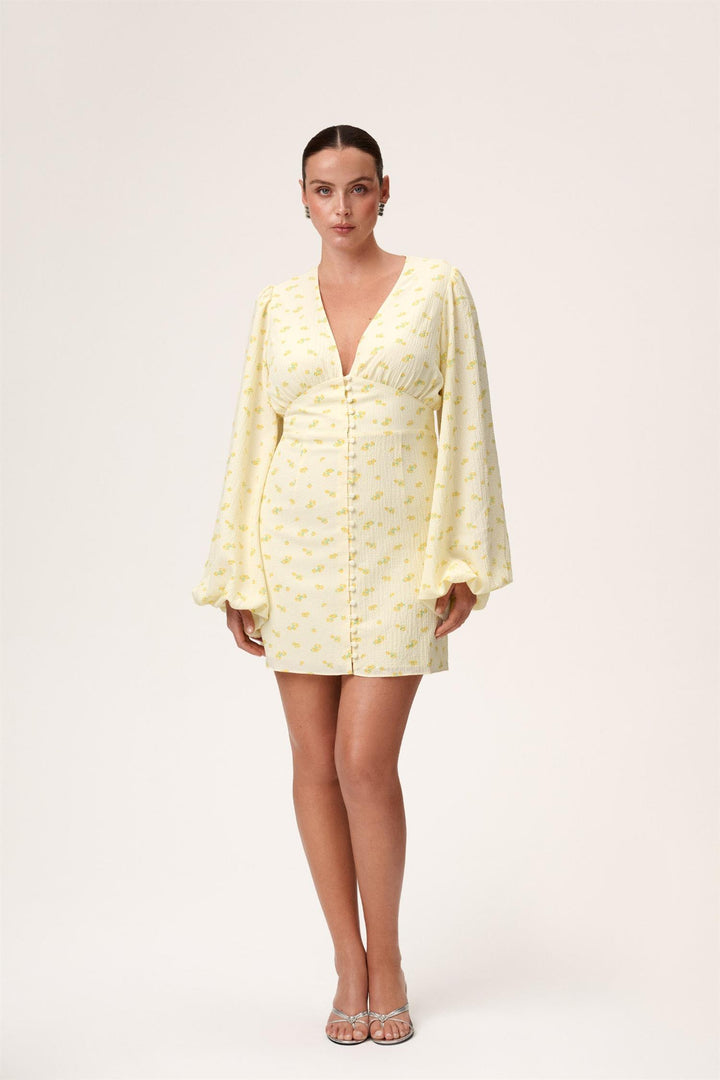Florence Dress Pastel Yellow