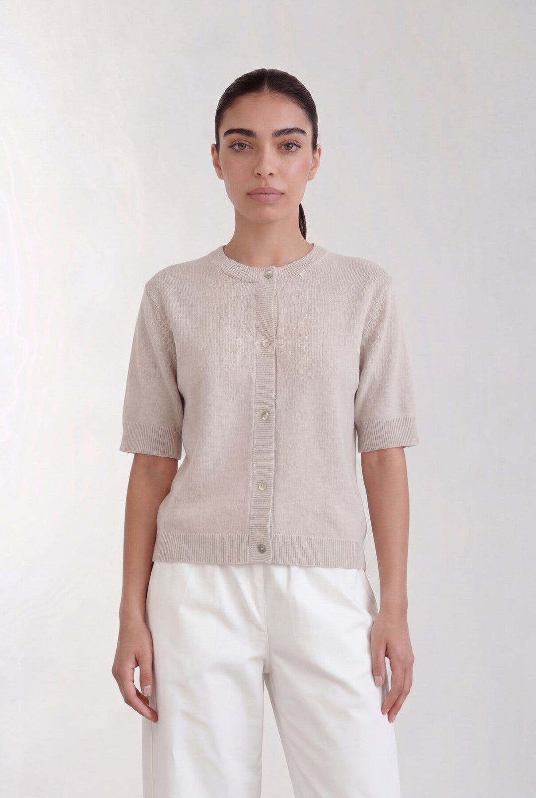 Eloise 19 Cardigan Sand