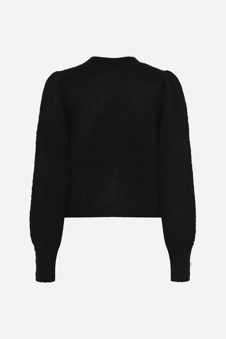 Syringa Brushed Krista Knit Cardigan Black