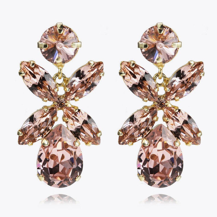 Dione Earrings Gold Vintage Rose