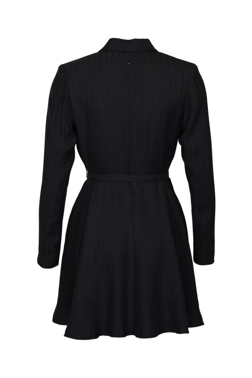 Tailored Mini Dress Black