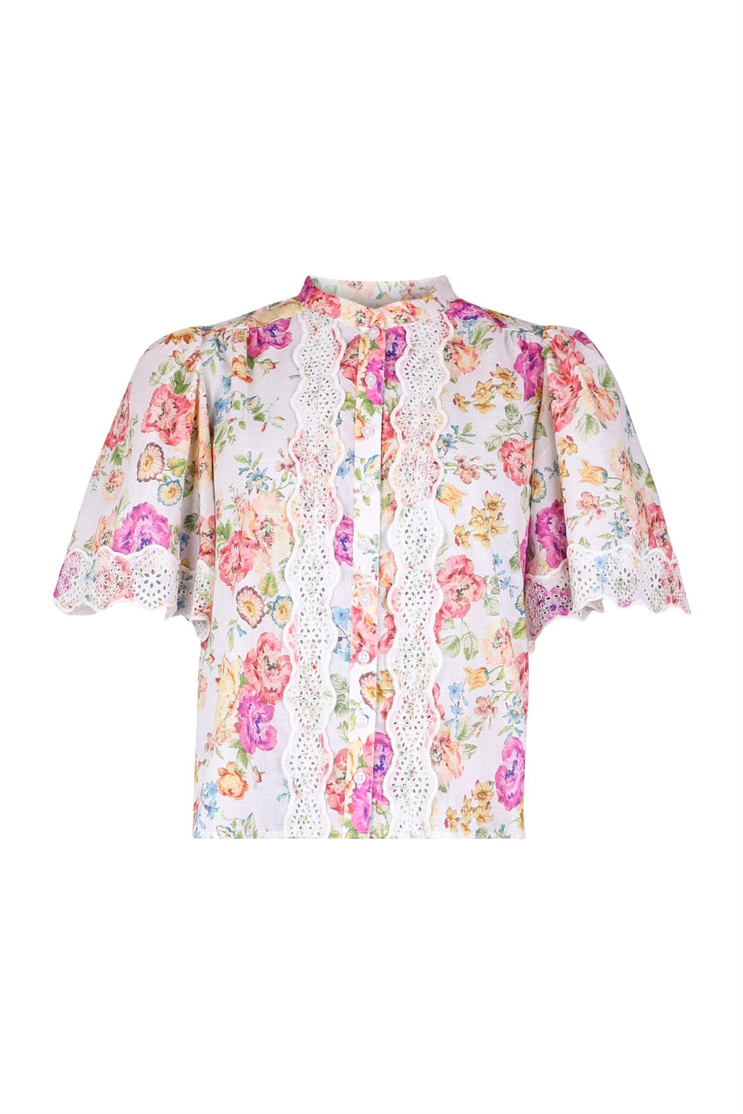 Cotton Slub Blouse Flora