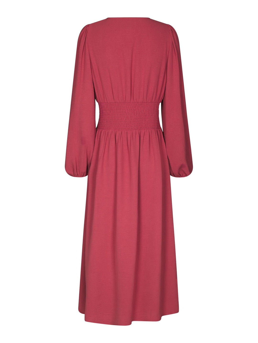 Annelie Solid Crepe Dress Cherry Pink