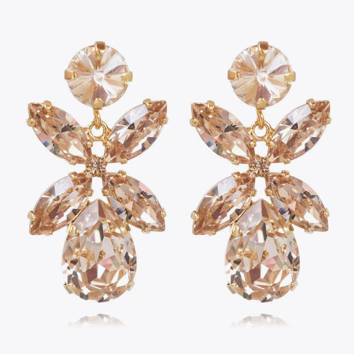 Dione Earrings Gold Silk