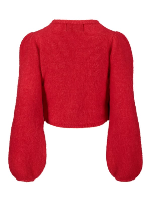 Amelia Chunky Cardigan Bright Red