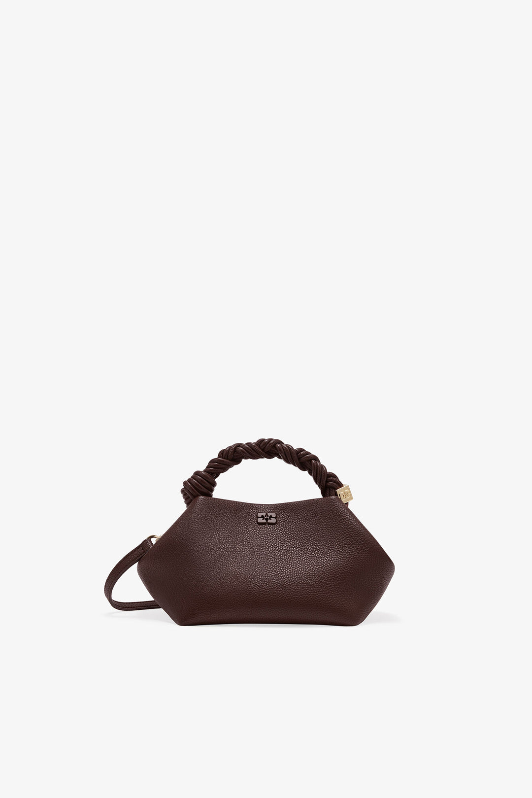Ganni Bou Bag Small Grained Chicory Coffee