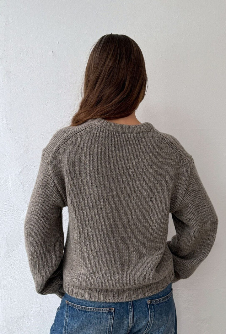Ane Knit Light Mole Melange