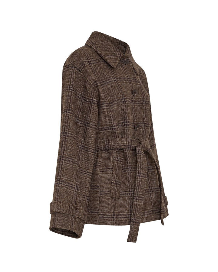 Amaranda Jacket Check Hot Fudge