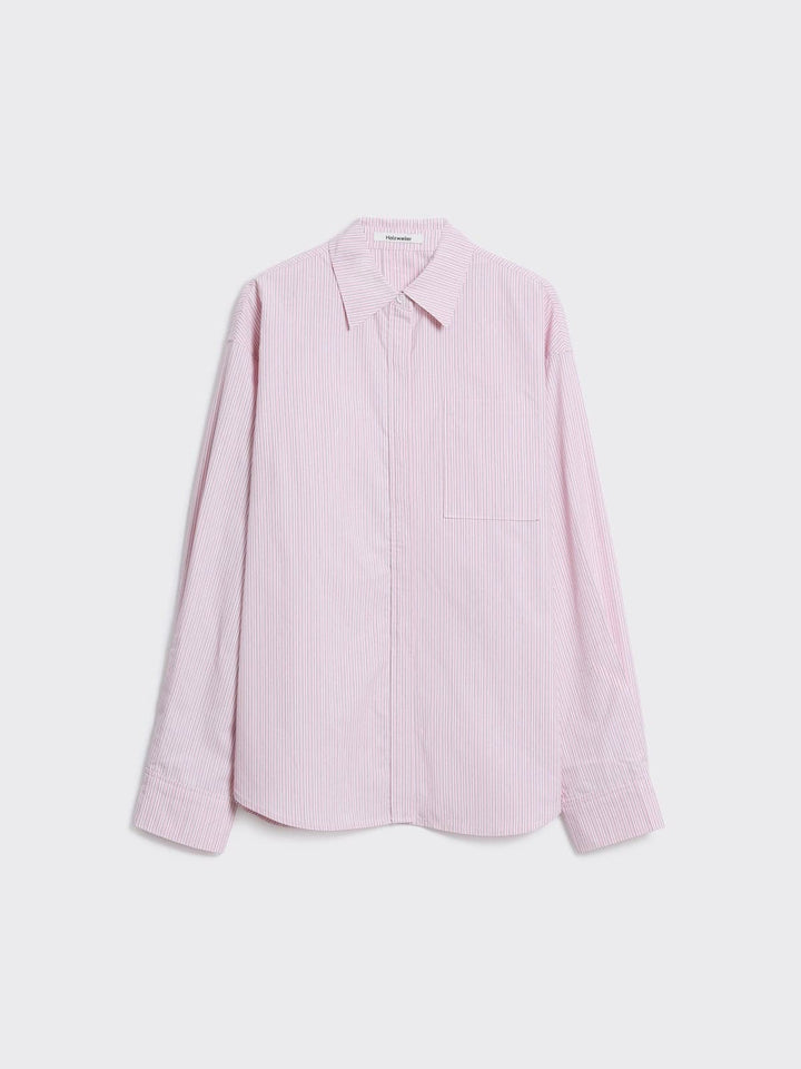 Loose Stripe Shirt Pink Mix