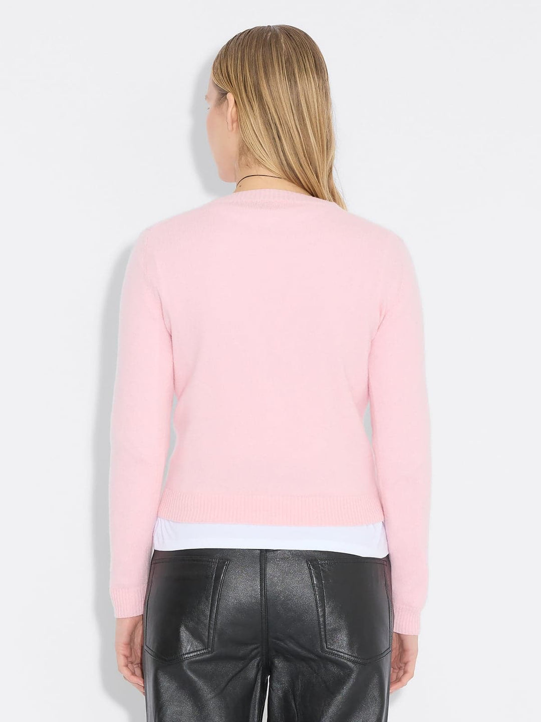 Cashmere Crewneck Sweater Pink
