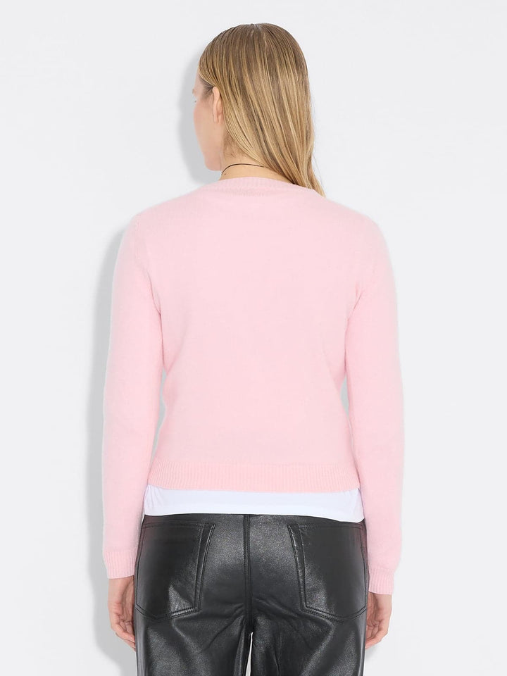 Cashmere Crewneck Sweater Pink