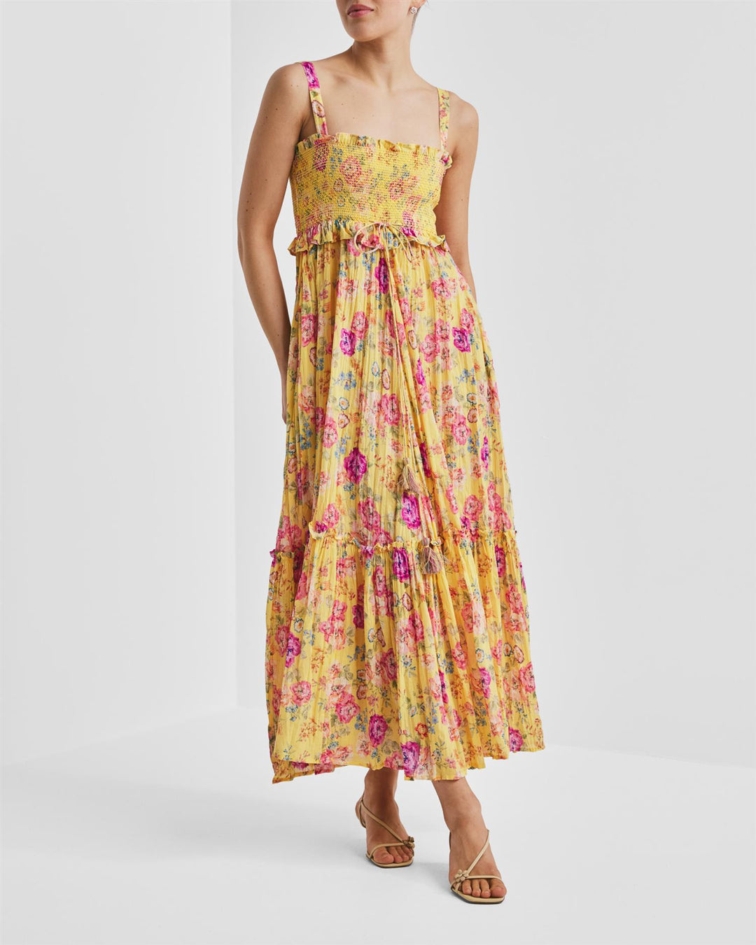 Twisted Strap Dress Daylight Blossom