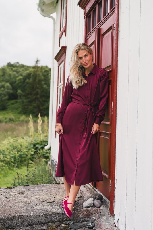 Trine Shirt Dress Choco Truffle