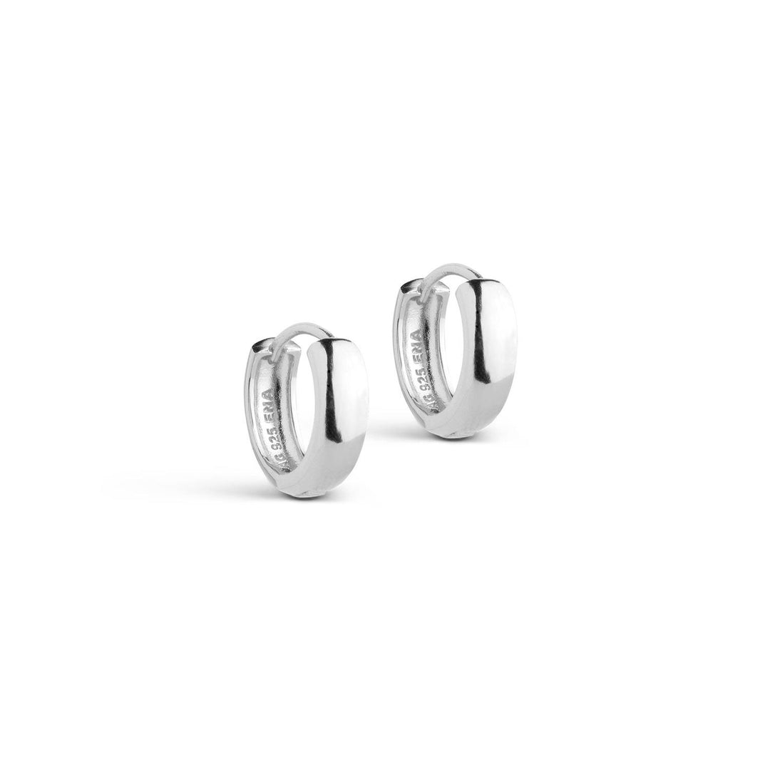 Classic Wide 15mm Hoops Silver