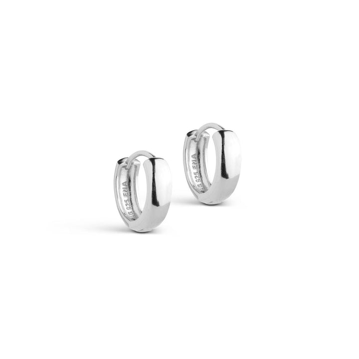 Classic Wide 15mm Hoops Silver
