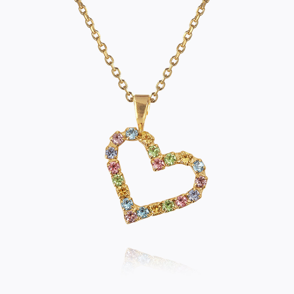 Mini Sweetheart Necklace Gold Pastel Combo