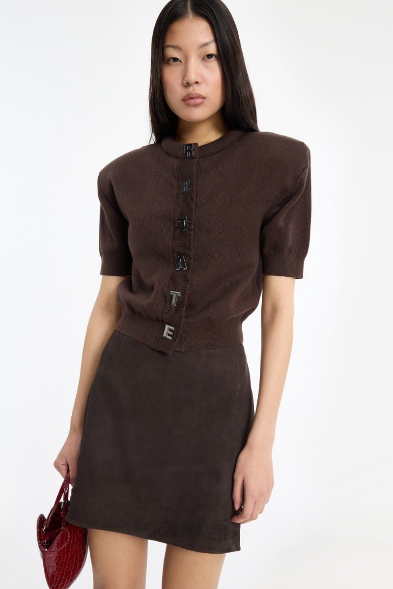 Firm Knit SS Cardigan Molé