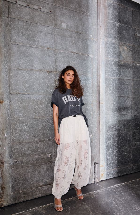 Bella Lace Harem Pant Off-White