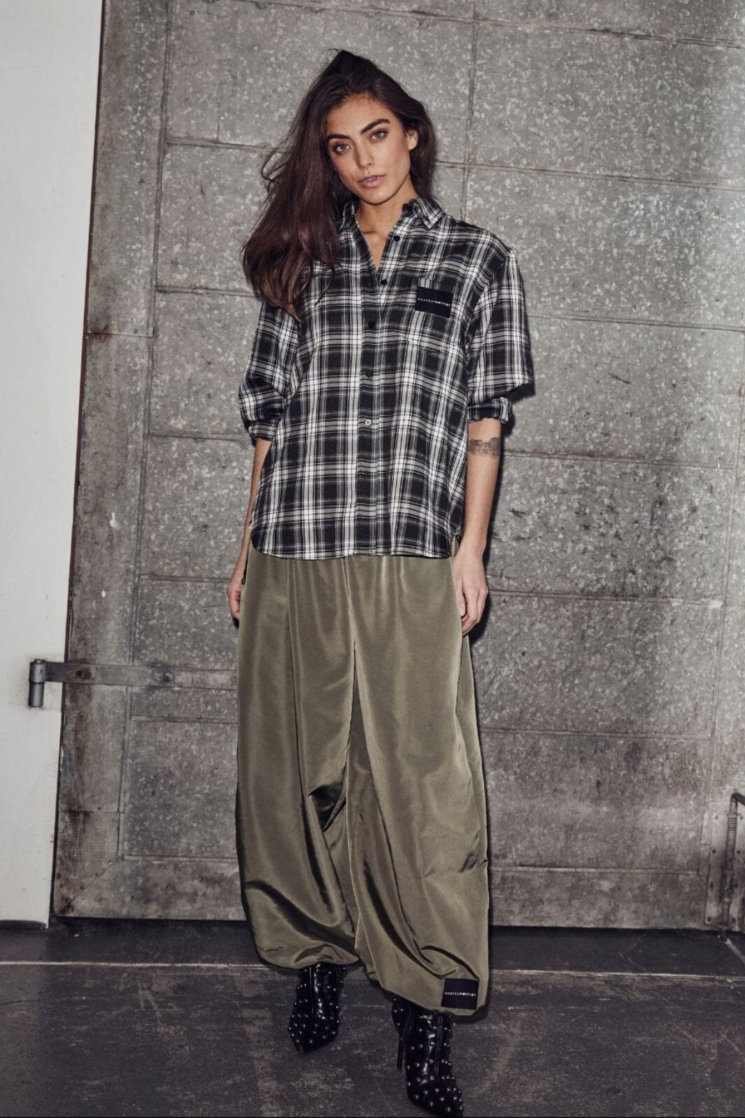 Haute Check Shirt Grey Check