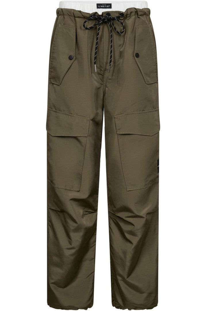 Thalia Pull On Trouser Army