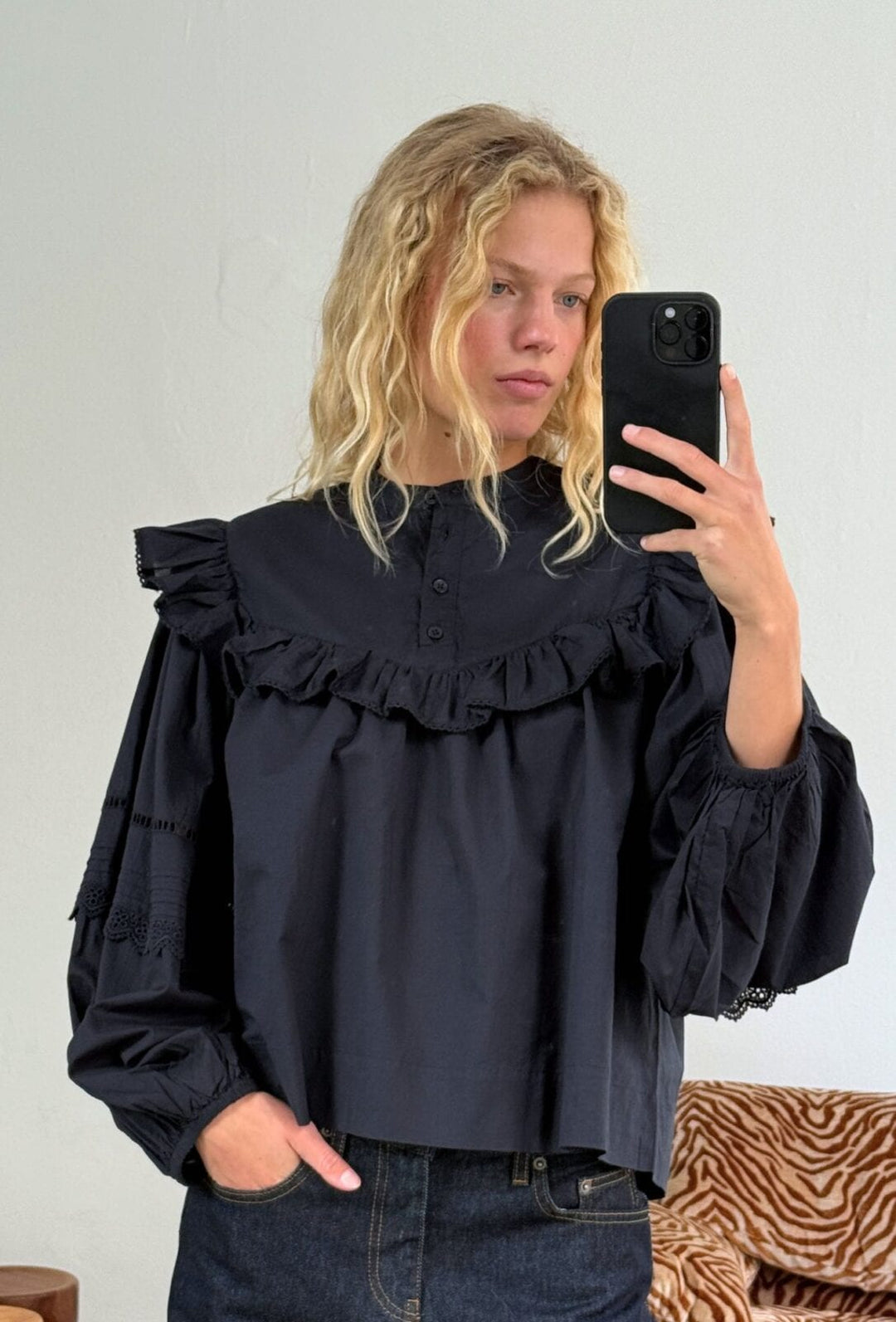 May Blouse Dark Navy