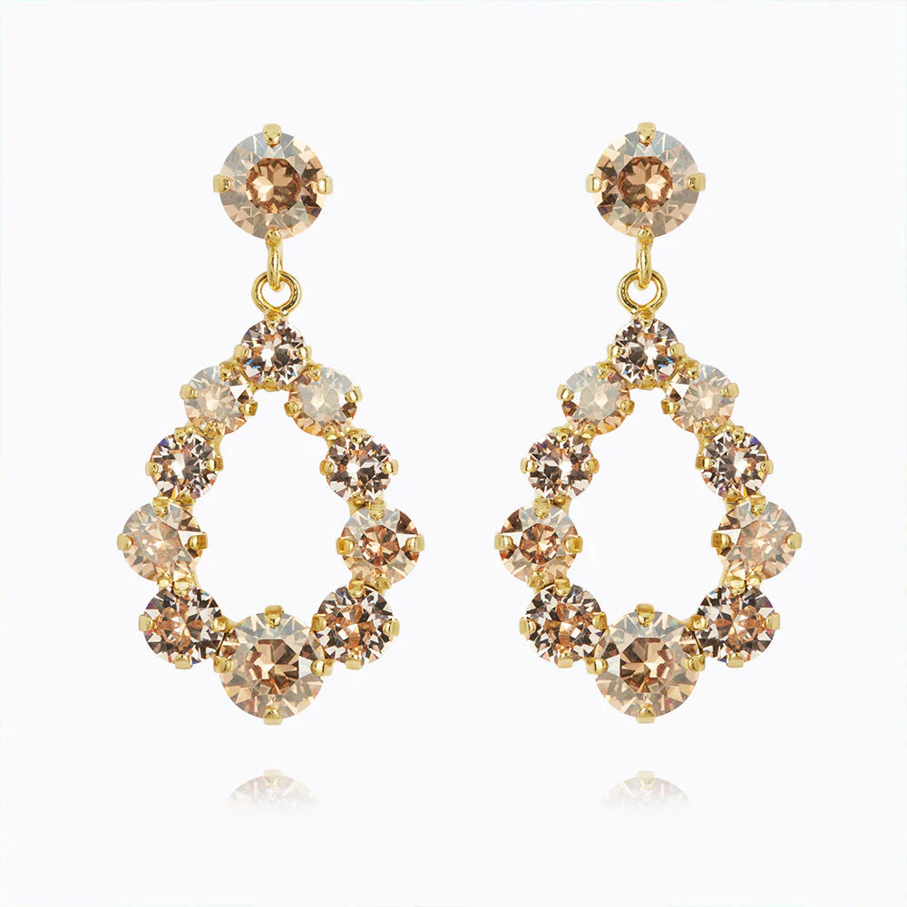 Mini Delia Earrings Gold Golden Combo