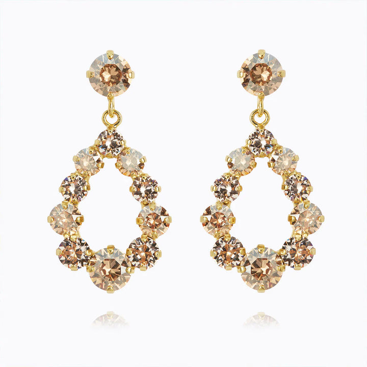 Mini Delia Earrings Gold Golden Combo