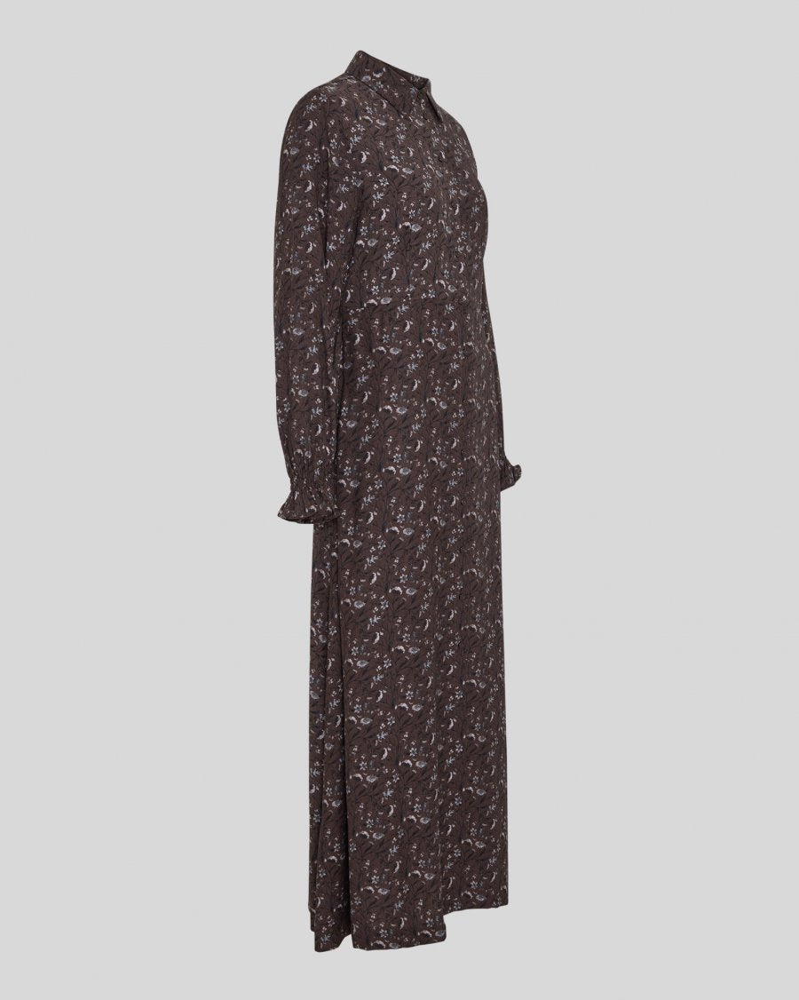 Michella Shirt Dress AOP Hot Fudge Flowers