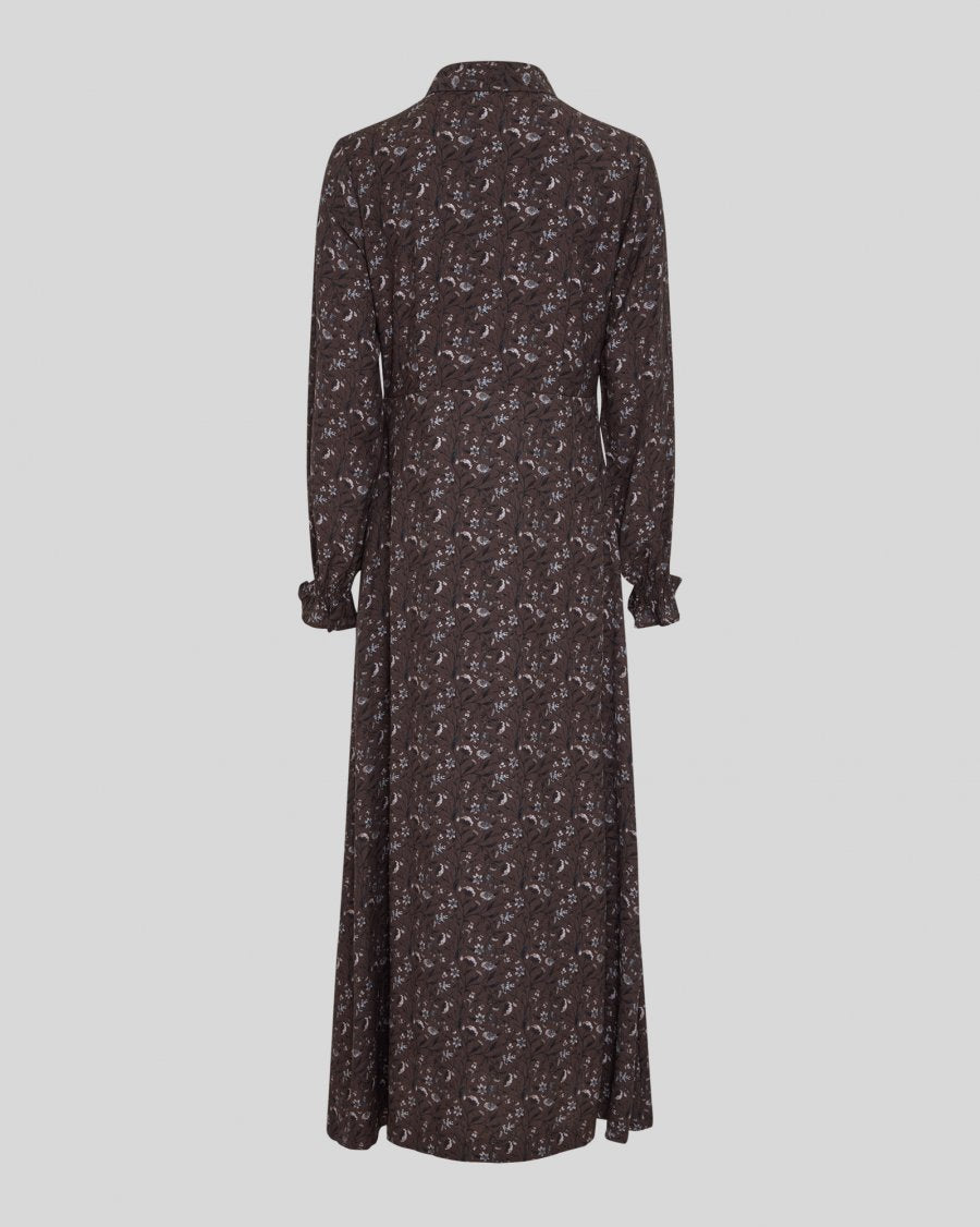 Michella Shirt Dress AOP Hot Fudge Flowers