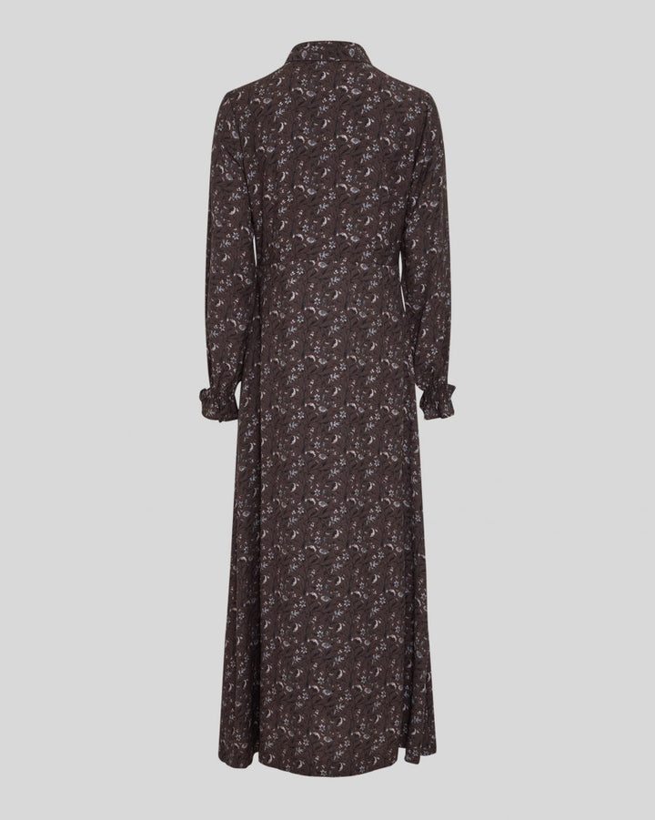 Michella Shirt Dress AOP Hot Fudge Flowers
