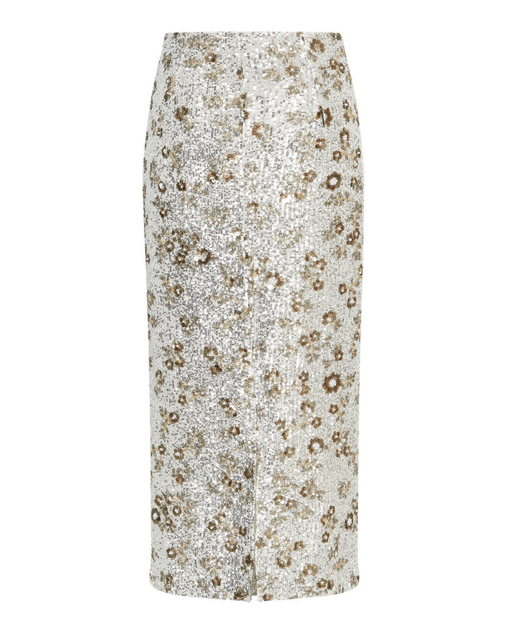 Magnolia HW Skirt EMB Silver/T Coco