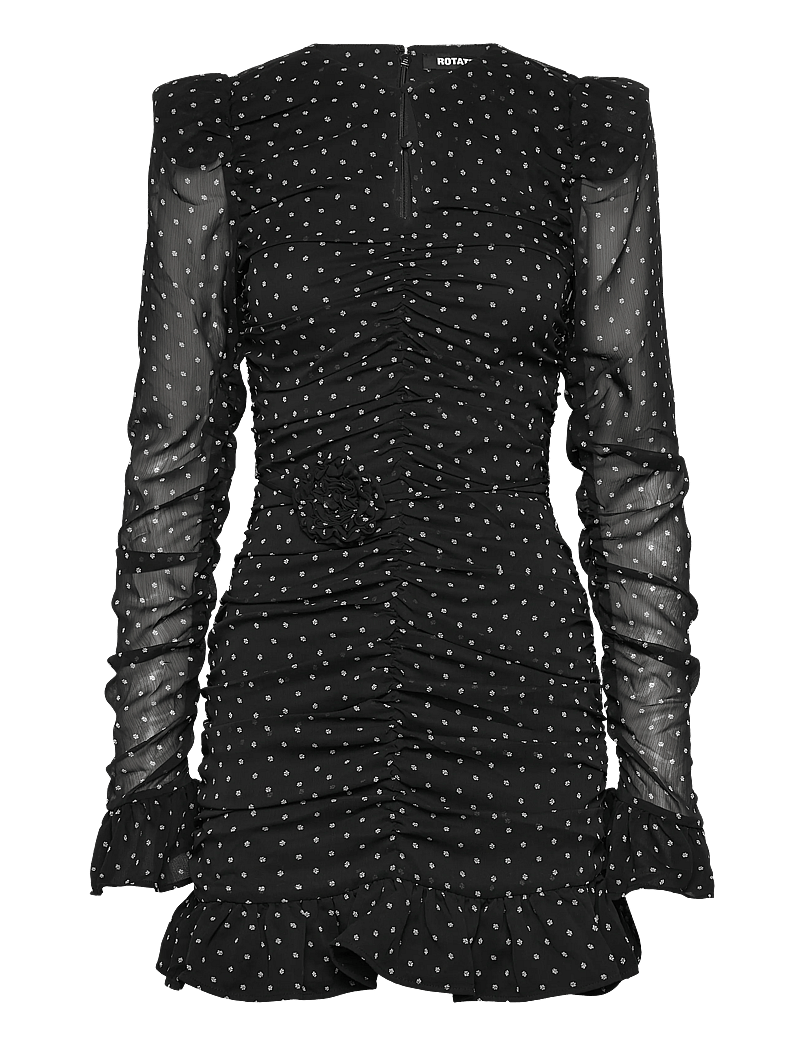 Printed Long-Sleeve Dress
