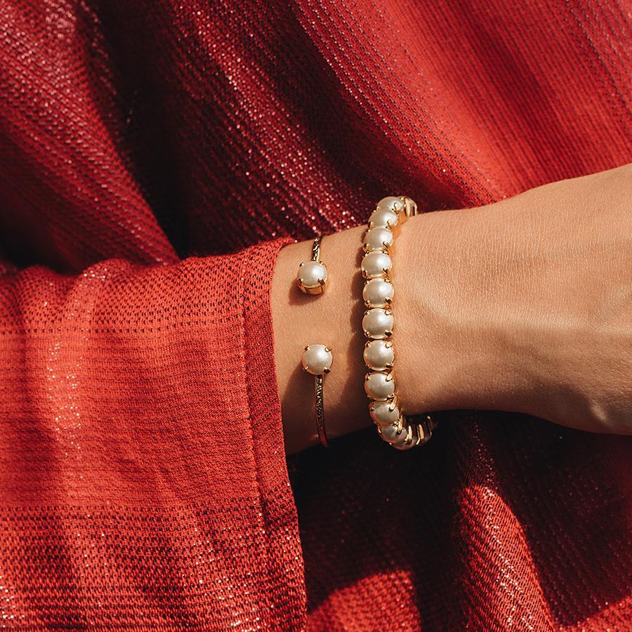 Classic Petite Bracelet Gold Pearl