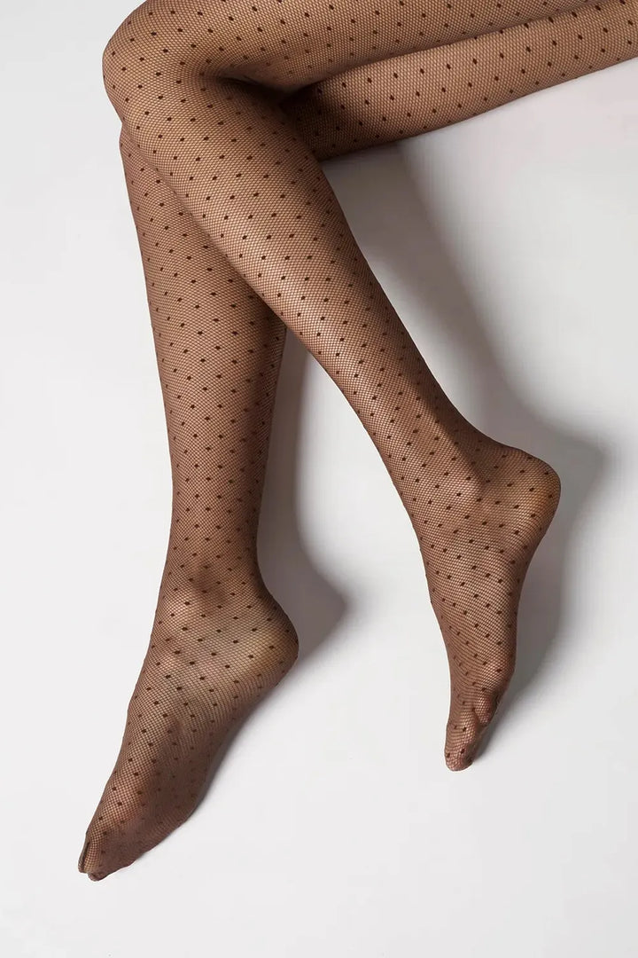 Plumetis Tights 30 Den Moka