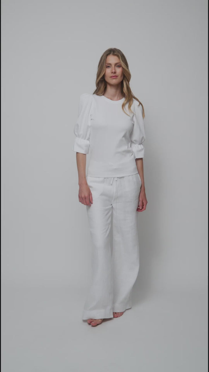 Immi Linen Pants Black