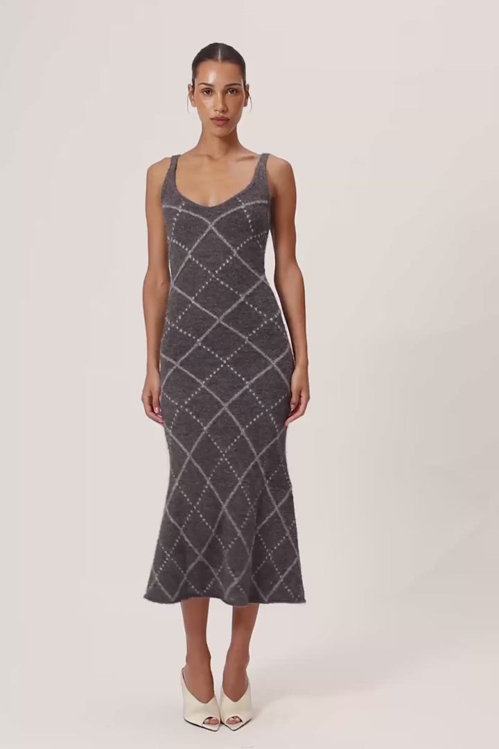 Merano Dress Dark Grey