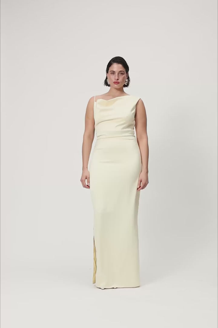Almeria Maxi Dress Vanilla Yellow