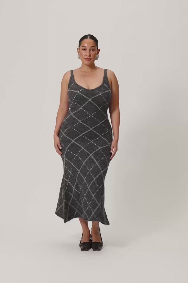 Merano Dress Dark Grey