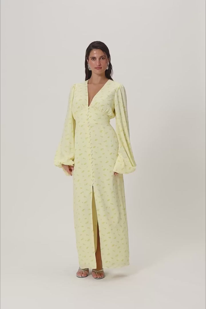 Positano Dress Pastel Yellow